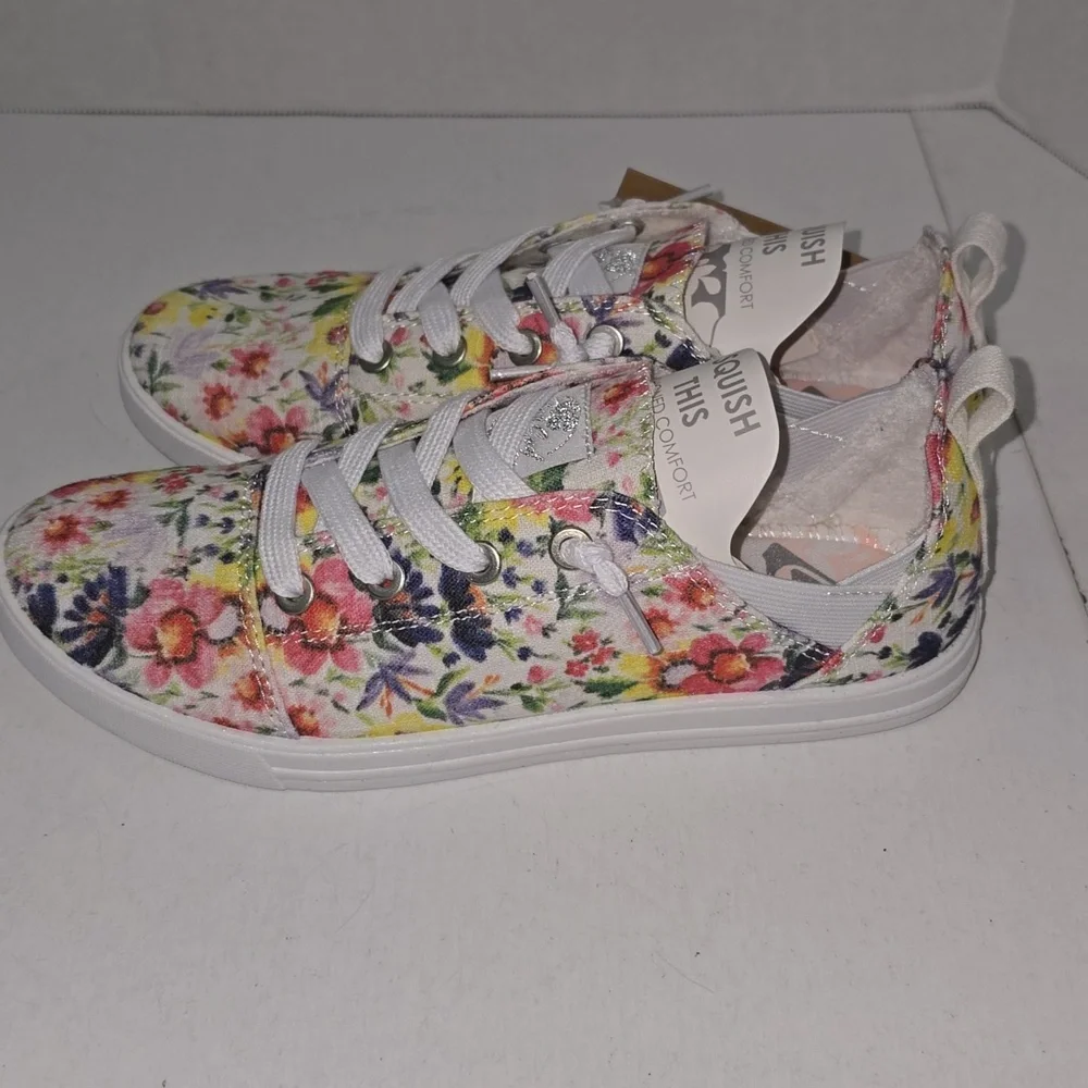 Roxy Libbie Slide On Canvas Floral Print Memory Foam Womens Size 6 NWT